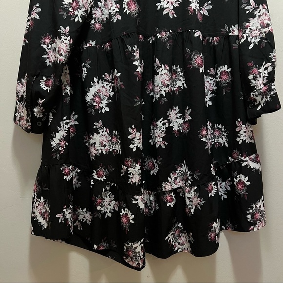 Addition Elle Michel Studio Lightweight Buttondown Floral MIDI Dress Size 20 - Picture 10 of 11